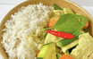 Green Chicken Curry on Rice